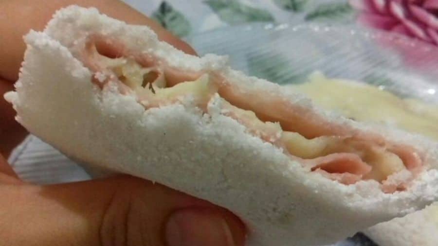 imagem de tapioca com presunto e queijo